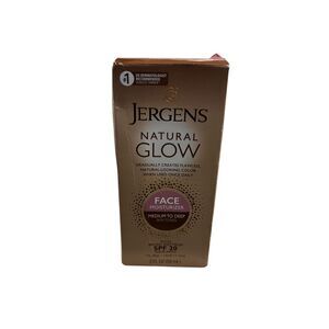Jergens Natural Glow Face Moisturizer SPF 20 Medium to Deep Skin Tones 2 oz
